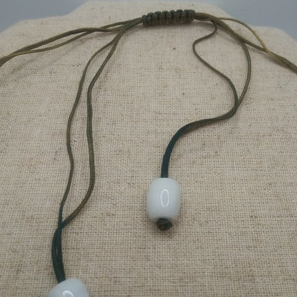 Carnelian, Jadeite, Quartz Bead Shamballa Necklace - Picture 6 of 7